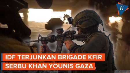 Detik-detik Brigade Kfir Israel Serang dan Bongkar Terowongan di Khan Younis